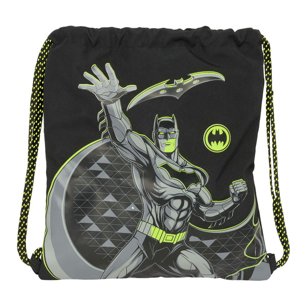 Rucksacktasche mit Bändern Batman Game over Schwarz 35 x 40 x 1 cm