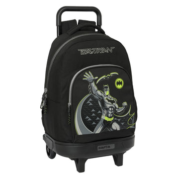 Schulrucksack mit Rädern Batman Game over Schwarz 33 x 45 x 22 cm