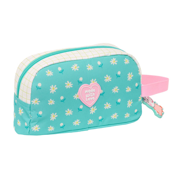 Thermo-Vesperbox Peppa Pig Pretty flowers Gelb Minze 21,5 x 12 x 6,5 cm