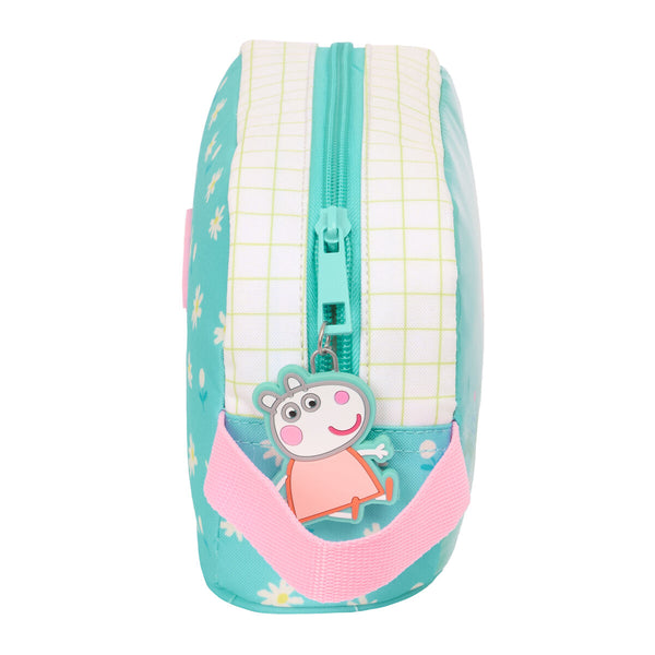 Thermo-Vesperbox Peppa Pig Pretty flowers Gelb Minze 21,5 x 12 x 6,5 cm