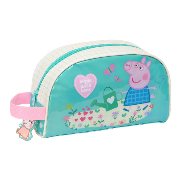 Reise-Toilettentasche Peppa Pig Pretty flowers Gelb Minze 26 x 16 x 9 cm