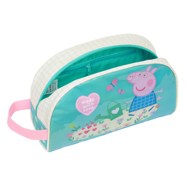 Reise-Toilettentasche Peppa Pig Pretty flowers Gelb Minze 26 x 16 x 9 cm