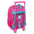Schulrucksack mit Rädern Pinypon Blau Rosa 26 x 34 x 11 cm