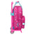 Schulrucksack mit Rädern Pinypon Blau Rosa 20 x 28 x 8 cm