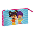 Zweifaches Mehrzweck-Etui Pinypon Blau Rosa 22 x 12 x 3 cm
