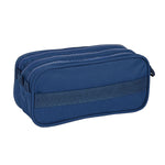 Dreifaches Mehrzweck-Etui Kappa 21,5 x 10 x 8 cm Marineblau