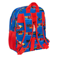 Schulrucksack Cars Race ready Blau 27 x 33 x 10 cm