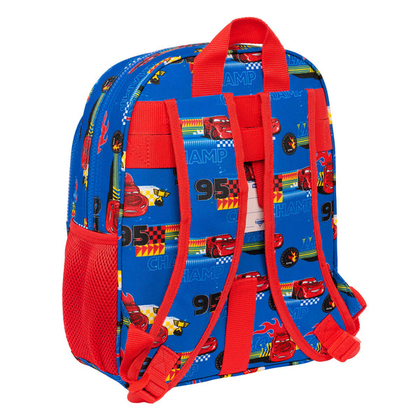 Schulrucksack Cars Race ready Blau 27 x 33 x 10 cm