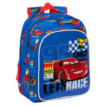 Schulrucksack Cars Race ready Blau 27 x 33 x 10 cm