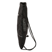 Rucksacktasche mit Bändern Umbro Lima Schwarz 35 x 40 x 1 cm