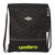 Rucksacktasche mit Bändern Umbro Lima Schwarz 35 x 40 x 1 cm