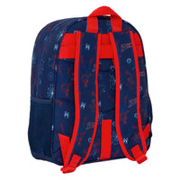 Schulrucksack Spider-Man Neon Marineblau 32 X 38 X 12 cm