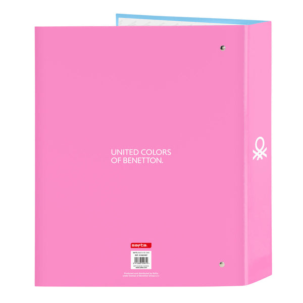 Ringbuch Benetton Spring Rosa Himmelsblau A4 27 x 33 x 6 cm