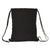 Rucksacktasche mit Bändern Kappa Black Schwarz 35 x 40 x 1 cm