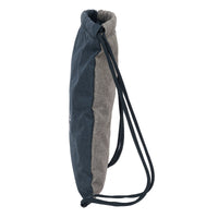 Rucksacktasche mit Bändern Kappa Dark navy Grau Marineblau 35 x 40 x 1 cm