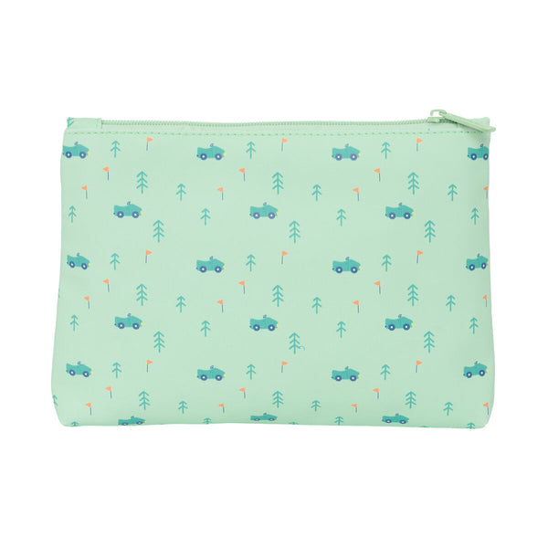 Schulmäppchen Safta Coches Autos grün 23 x 16 x 3 cm