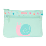 Schulmäppchen Safta Caracol Schnecke türkis 23 x 16 x 3 cm