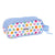 Zweifaches Mehrzweck-Etui Smiley Joyful Bunt Hellblau 21 x 8 x 6 cm