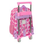 Schulrucksack mit Rädern Barbie Love Rosa 26 x 34 x 11 cm