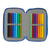 Doppel-Federtasche Sonic Prime Blau 12.5 x 19.5 x 4 cm 28 Stücke