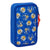 Doppel-Federtasche Sonic Prime Blau 12.5 x 19.5 x 4 cm 28 Stücke