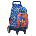 Schulrucksack mit Rädern Sonic Prime Blau 33 x 45 x 22 cm
