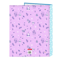 Ringbuch Frozen Cool days Violett Himmelsblau A4 26.5 x 33 x 4 cm