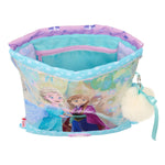 Rucksacktasche mit Bändern Frozen Cool days Violett Himmelsblau 26 x 34 x 1 cm