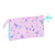 Dreifaches Mehrzweck-Etui Frozen Cool days Violett Himmelsblau 22 x 12 x 3 cm
