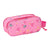 Zweifaches Mehrzweck-Etui Barbie Rosa Pink 21 x 8 x 6 cm 3D