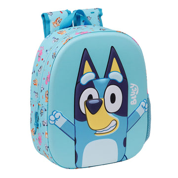 Schulrucksack Bluey Himmelsblau 27 x 33 x 10 cm