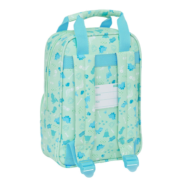 Kinderrucksack Safta Dino grün 20 x 28 x 8 cm