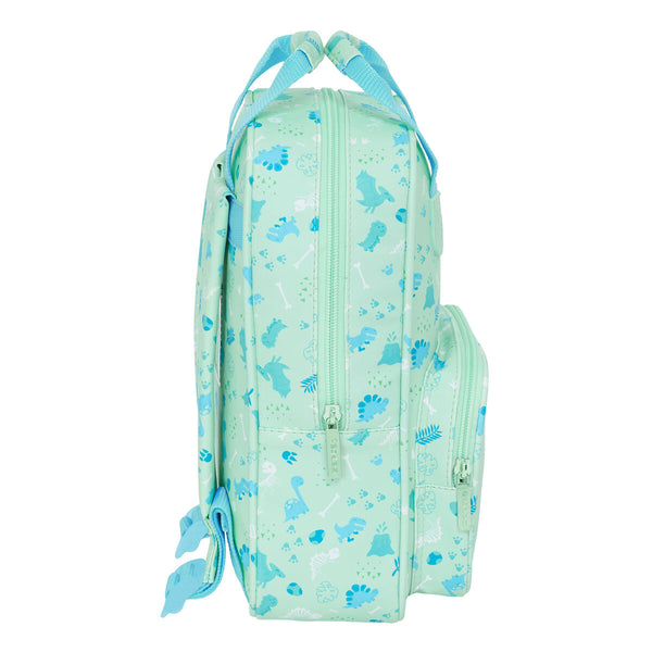 Kinderrucksack Safta Dino grün 20 x 28 x 8 cm