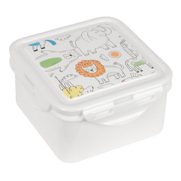 Lunchbox Safta Zoo Beige 13 x 7.5 x 13 cm