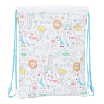 Rucksacktasche mit Bändern Safta Zoo Beige 26 x 34 x 1 cm