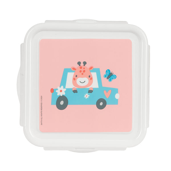 Lunchbox Safta Jirafa Koralle 13 x 7.5 x 13 cm