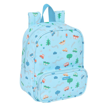 Kinderrucksack Safta Coches Blau 22 x 27 x 10 cm