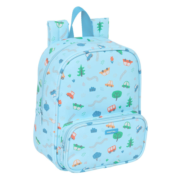 Kinderrucksack Safta Coches Blau 22 x 27 x 10 cm