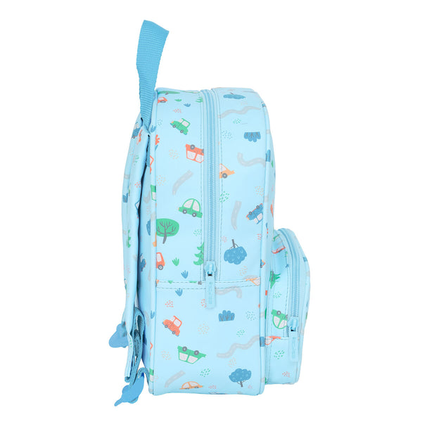 Kinderrucksack Safta Coches Blau 22 x 27 x 10 cm