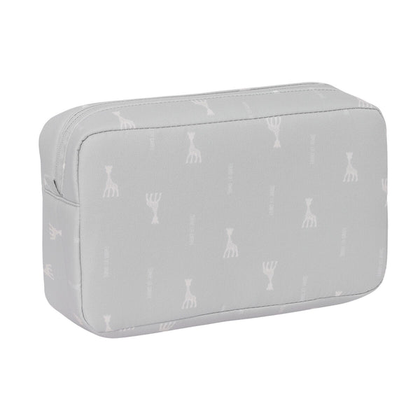 Reise-Toilettentasche Sophie la Girafe Hellgrau 28 x 16 x 9 cm