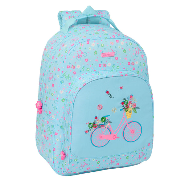 Schulrucksack Safta Bicicleta Blau 32 x 42 x 15 cm