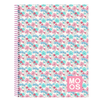 Notizbuch Moos Flores Bunt A4 120 Blatt