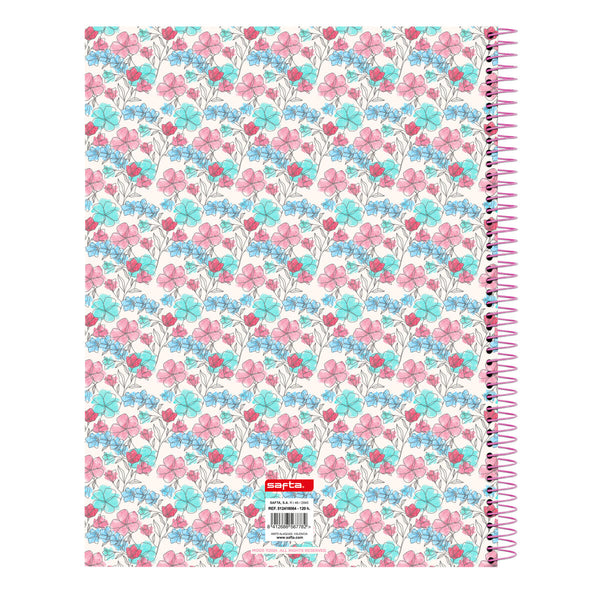 Notizbuch Moos Flores Bunt A4 120 Blatt