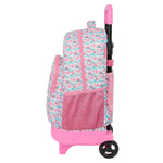 Schulrucksack mit Rädern Moos Flores Bunt 33 x 45 x 22 cm