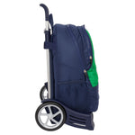 Schulrucksack mit Rädern Benetton Flag Marineblau 32 x 44 x 16 cm