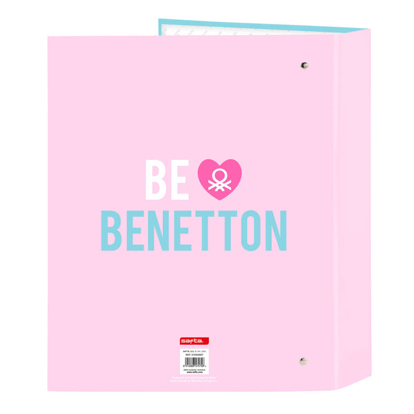 Ringbuch Benetton Unique Rosa türkis A4 27 x 33 x 6 cm