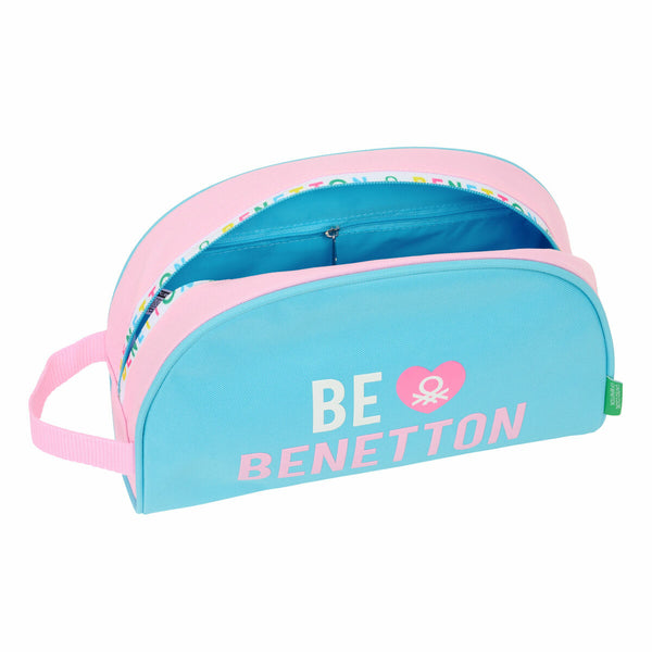Reise-Toilettentasche Benetton Unique Rosa türkis 28 x 18 x 10 cm
