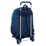 Schulrucksack mit Rädern Benetton Damero Marineblau 30 x 46 x 14 cm