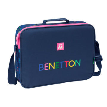 Schulrucksack Benetton Damero Marineblau 38 x 28 x 6 cm