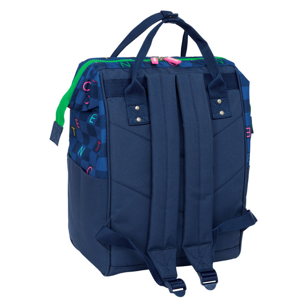 Schulrucksack Benetton benetton Marineblau 27 x 40 x 19 cm